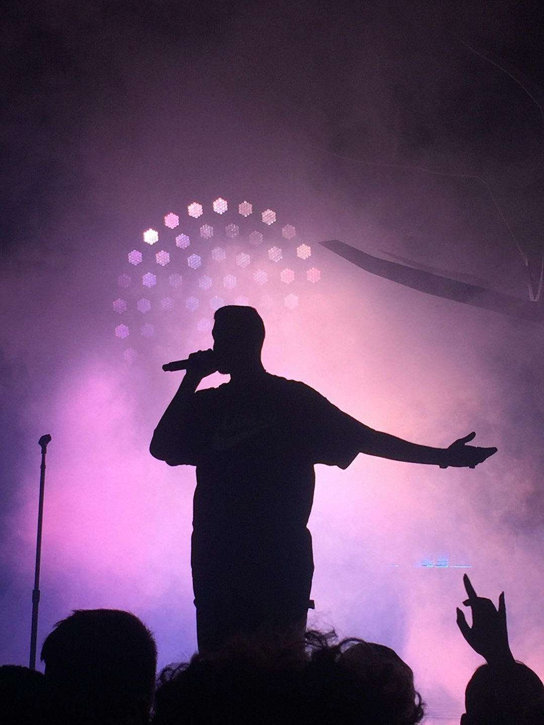 singer on stage