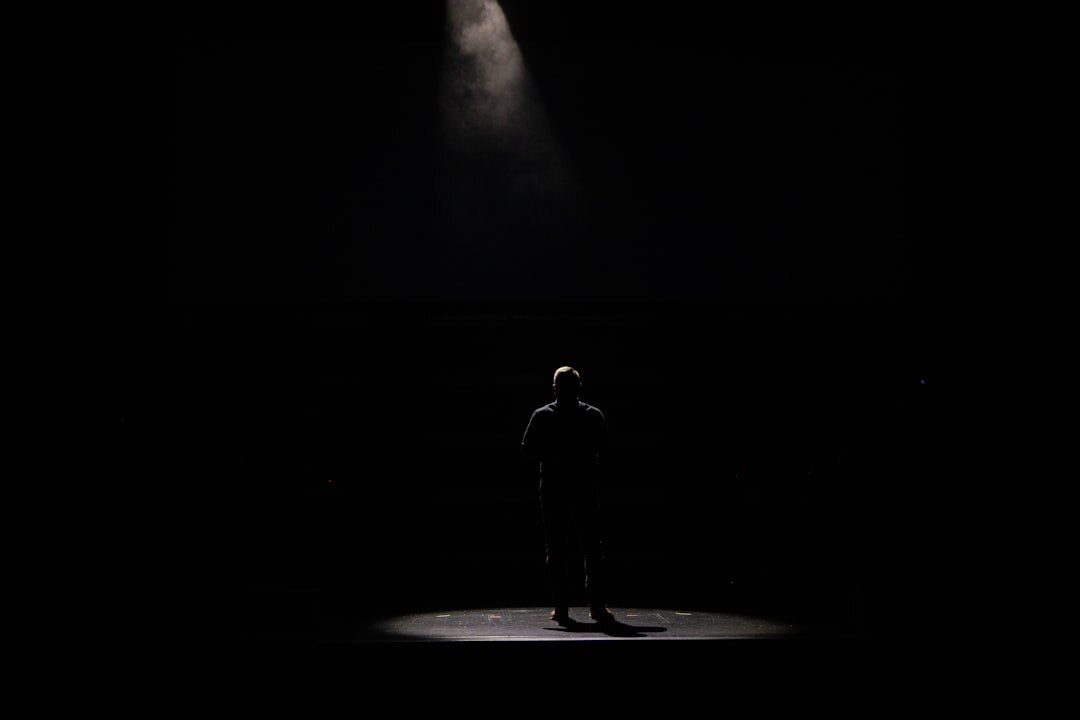 actor on stage performance