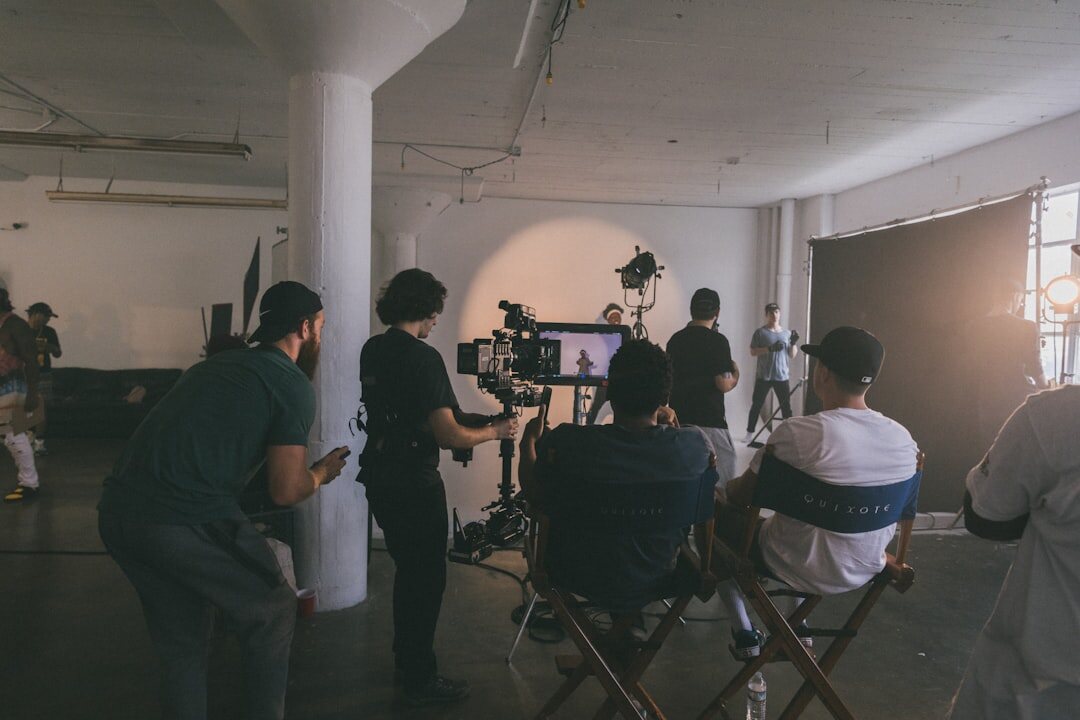 actor in interview setting