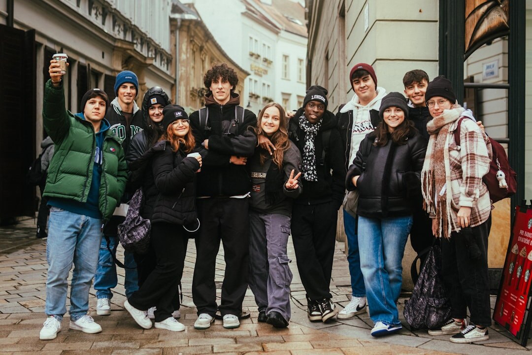 diverse group of teenagers